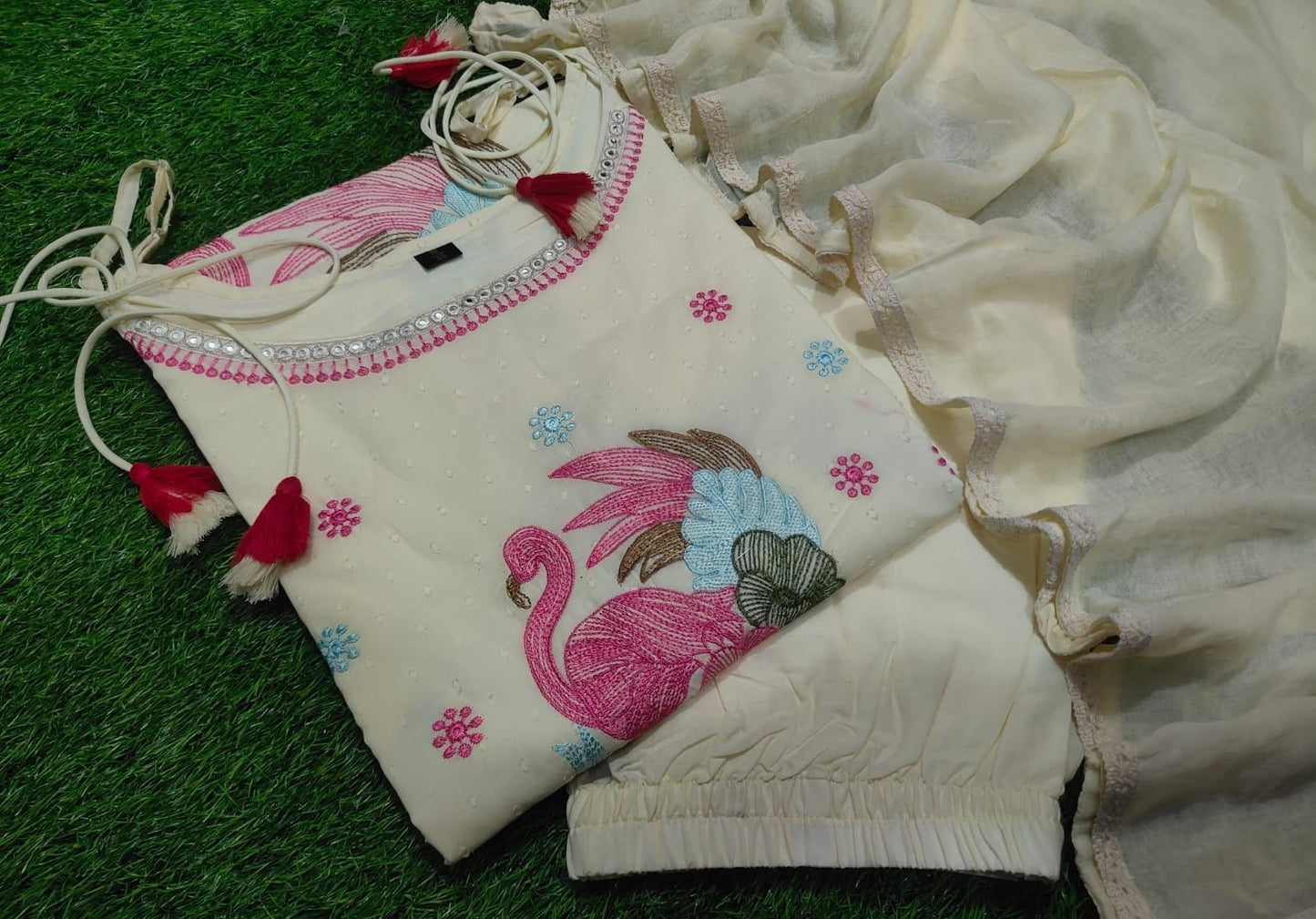 Cotton Dobi Kurti Set