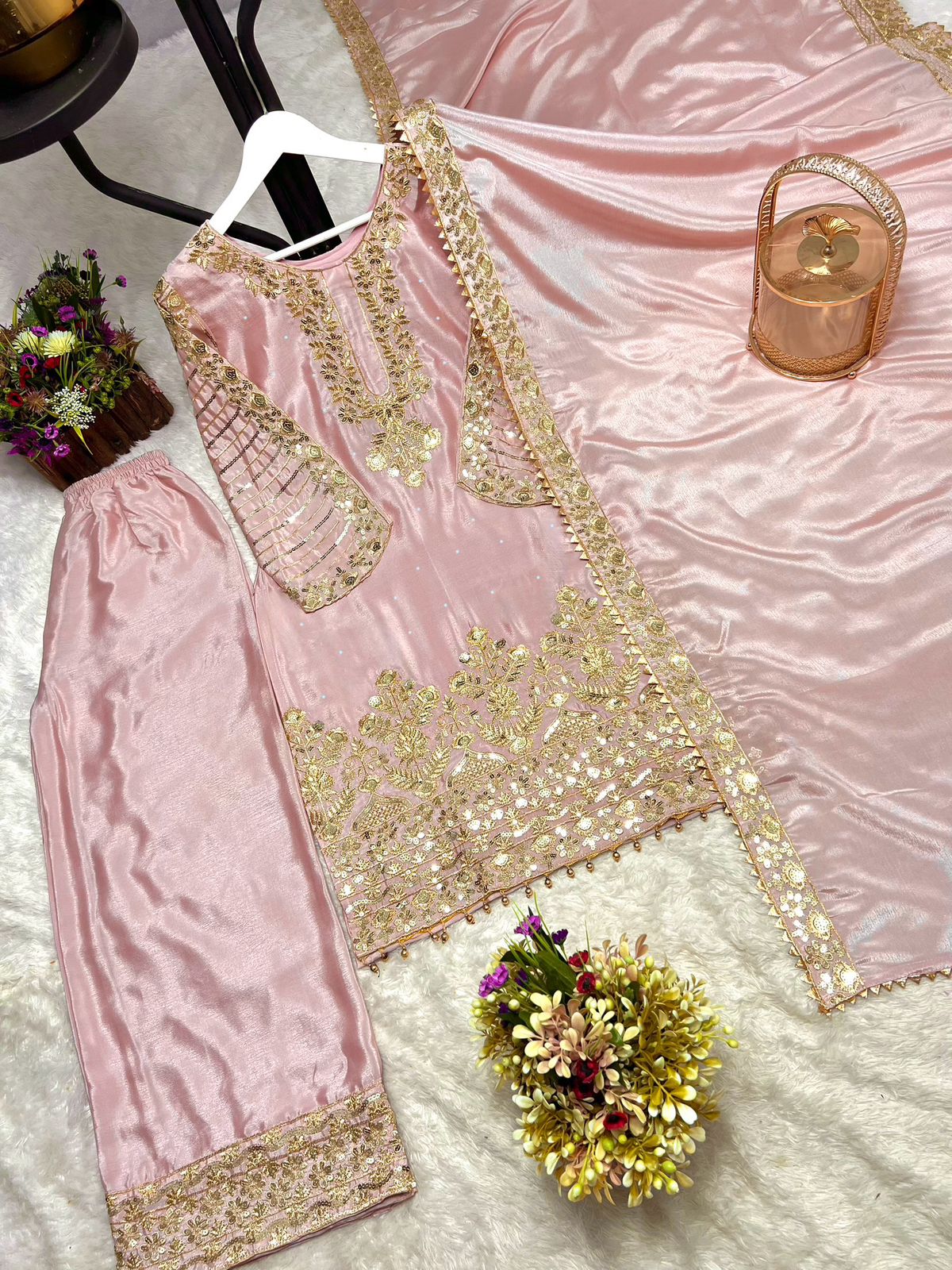 Royal Blush Kurti Set