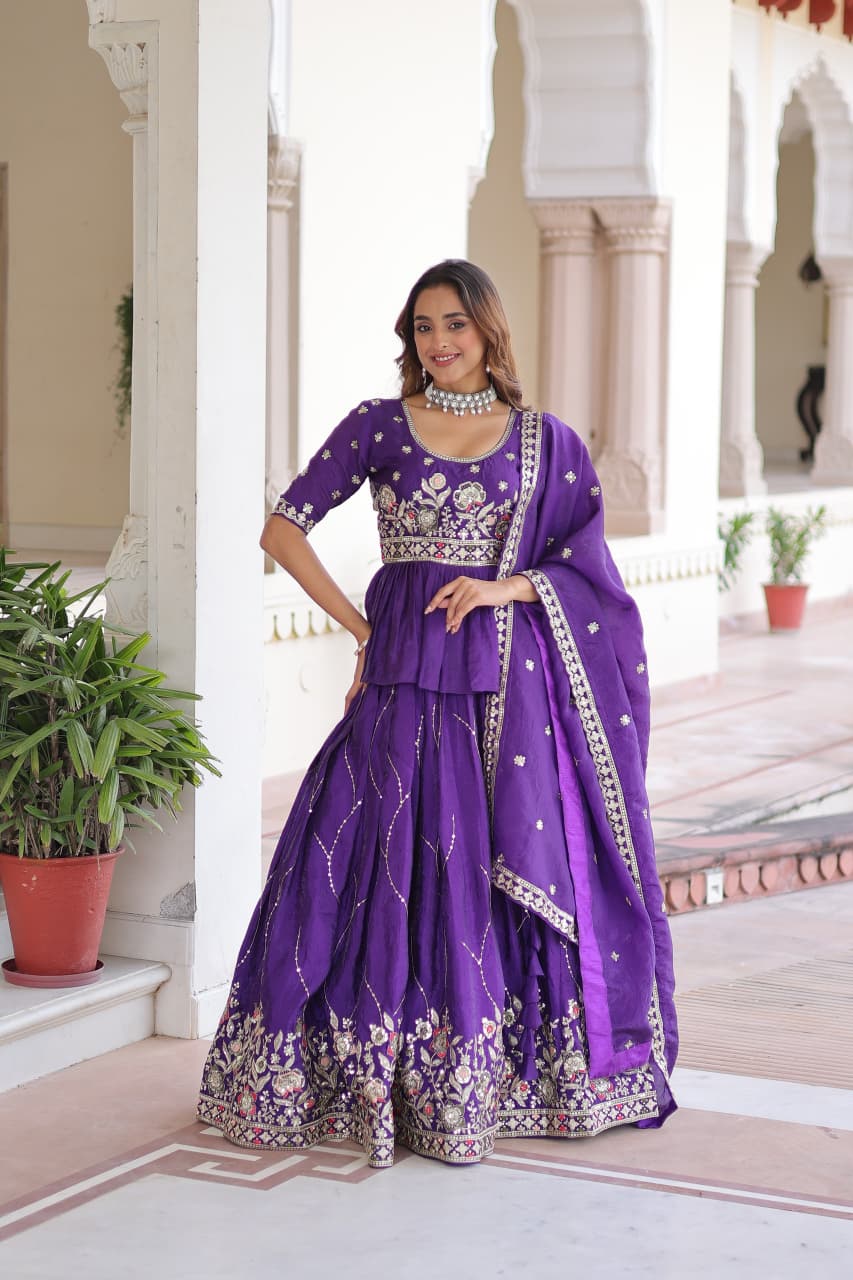 Anaya Purple Lehenga