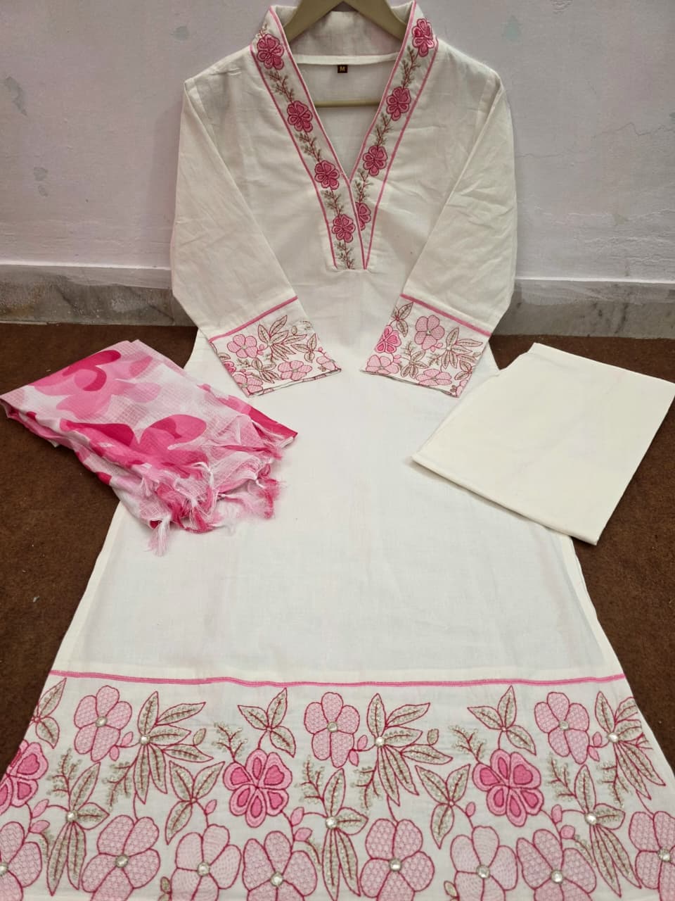 Komal Pink Kurti Set