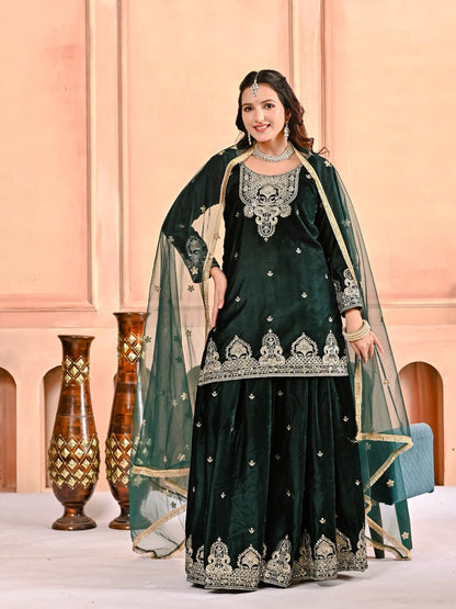Angarakha Sharara Plazzo and Dupatta