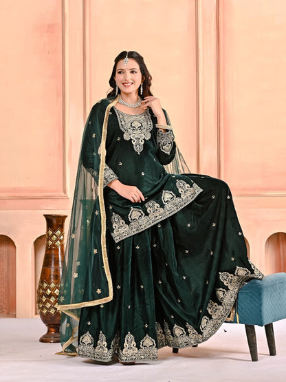 Angarakha Sharara Plazzo and Dupatta