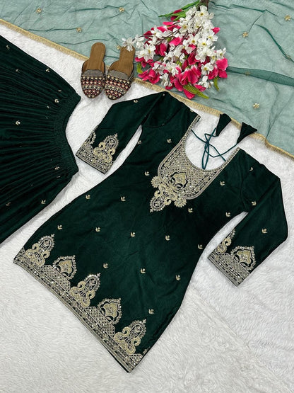 Angarakha Sharara Plazzo and Dupatta