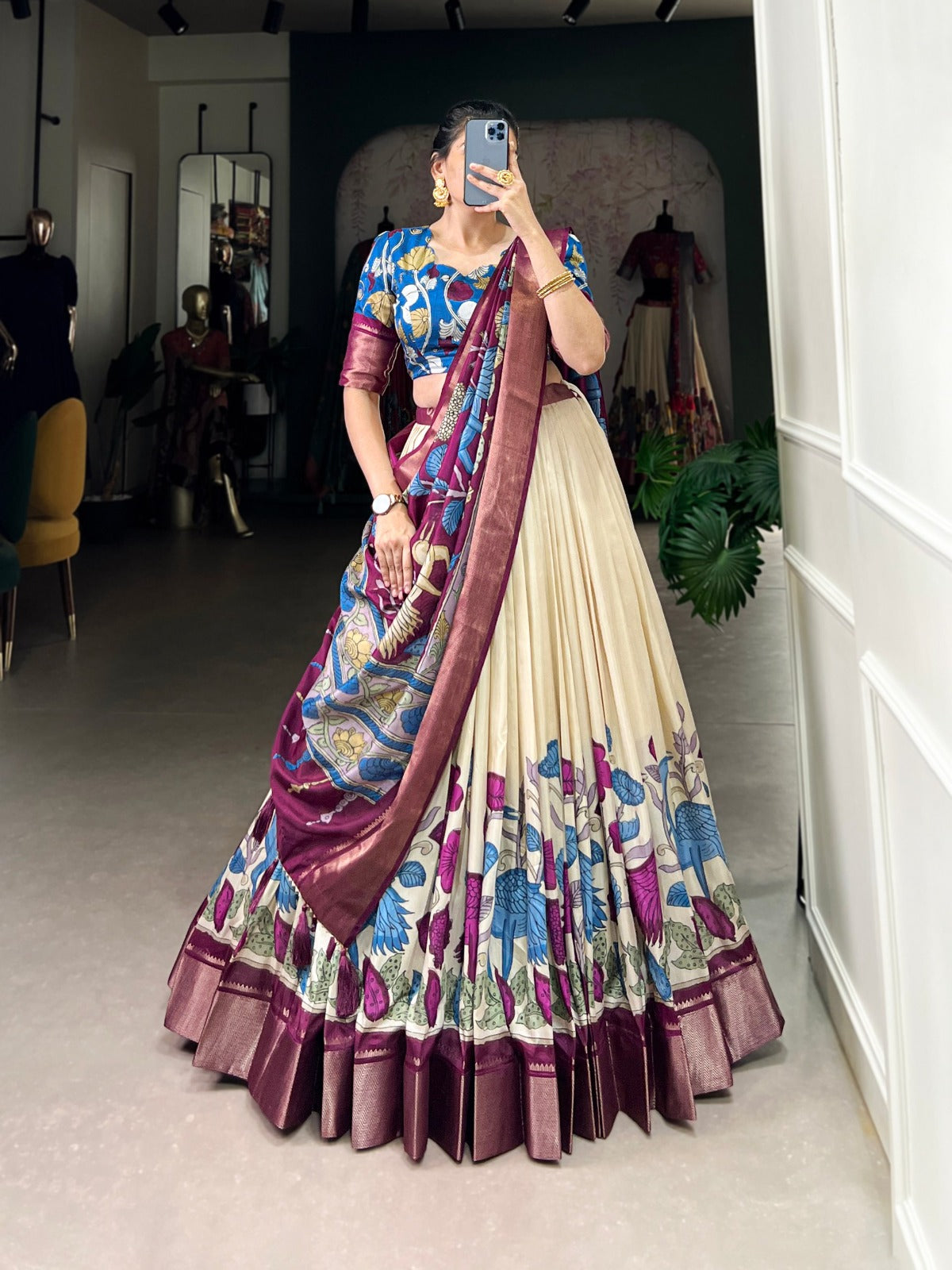 Kalamkari Queen Lehenga