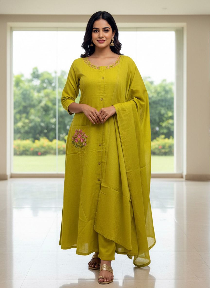 Naira Floral Handcrafted Kurti