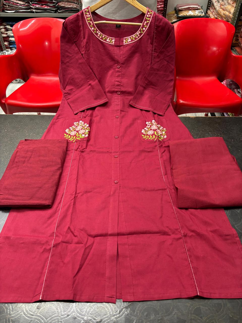 Naira Floral Handcrafted Kurti