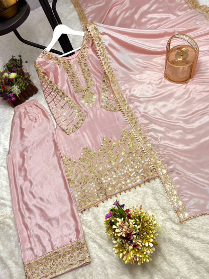 Royal Blush Kurti Set