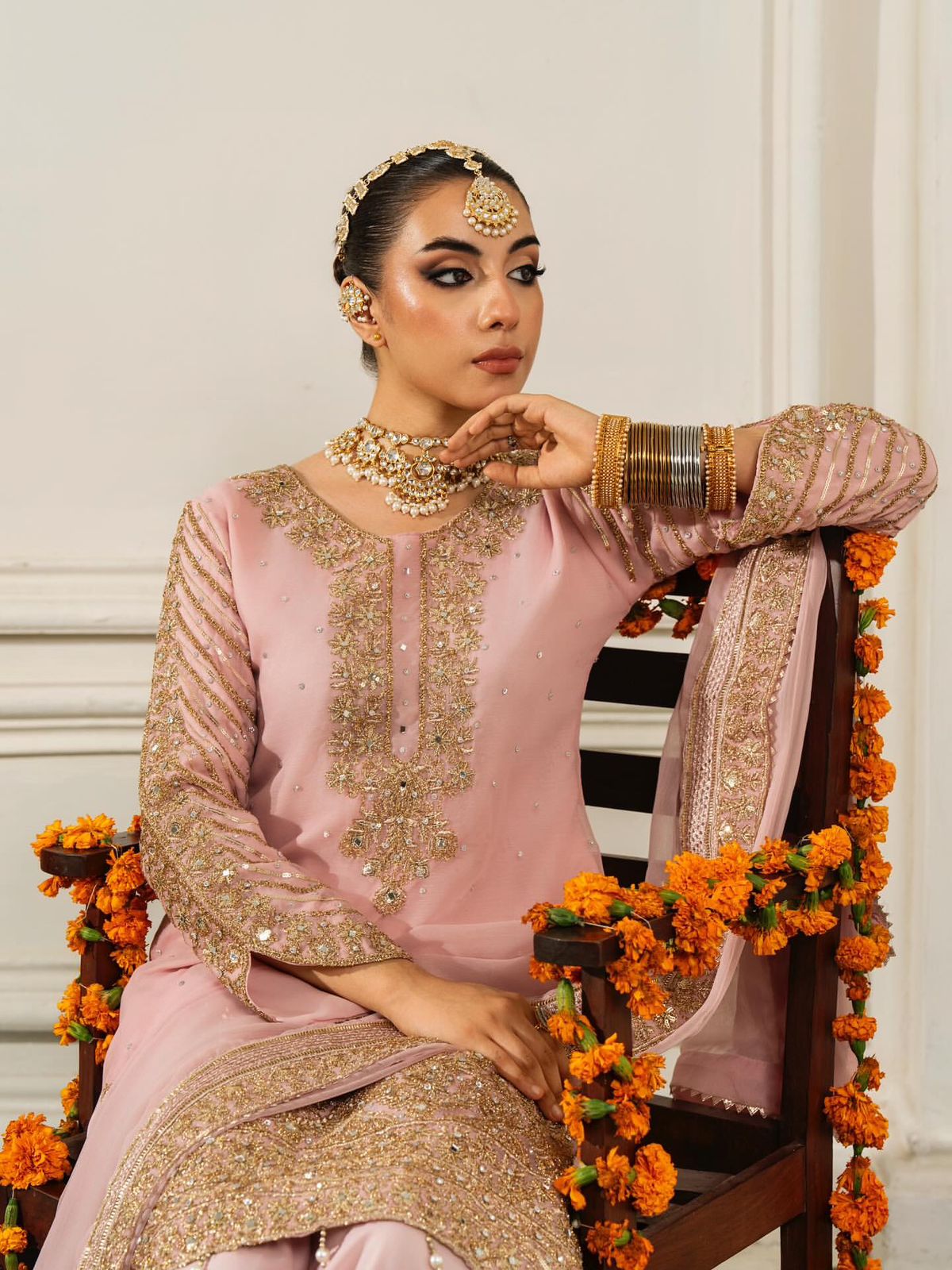 Royal Blush Kurti Set