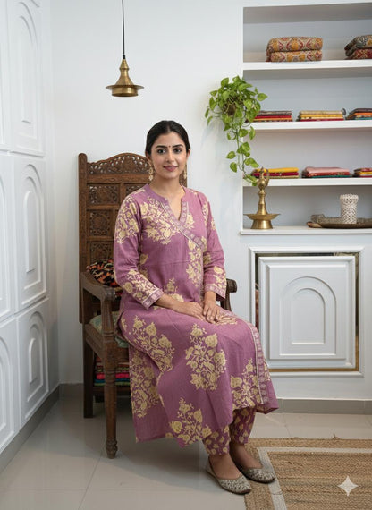 Soft Petal Kurti Set