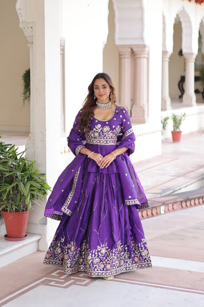 Anaya Purple Lehenga