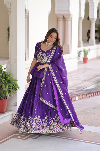 Anaya Purple Lehenga