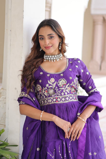 Anaya Purple Lehenga
