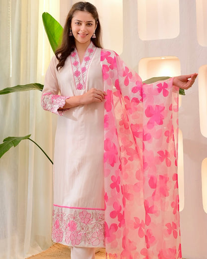 Komal Pink Kurti Set