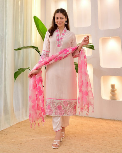 Komal Pink Kurti Set