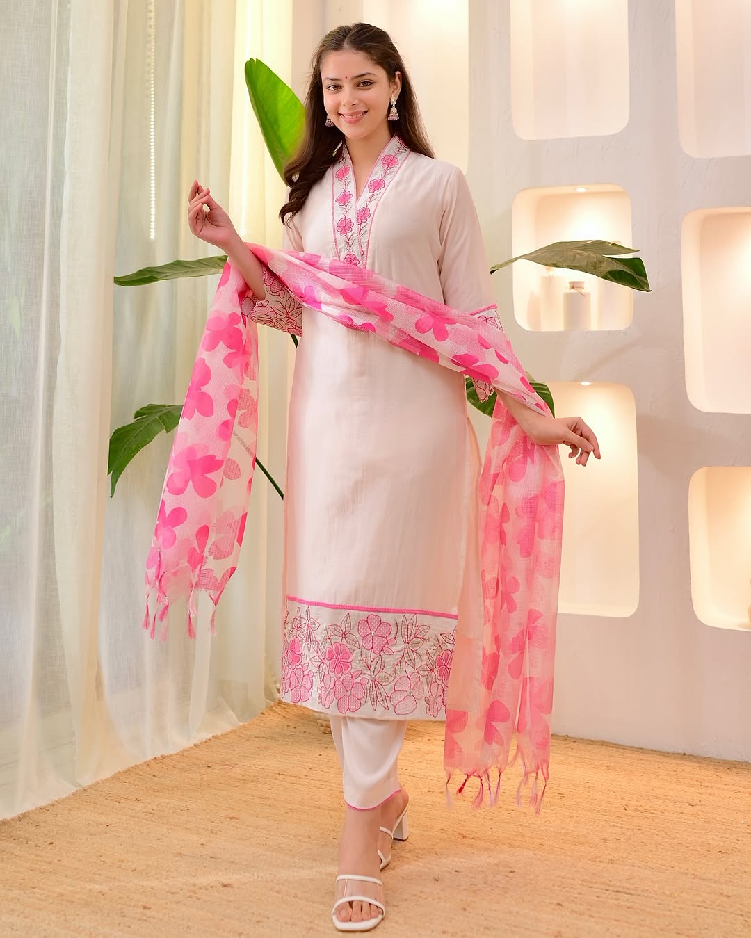Komal Pink Kurti Set