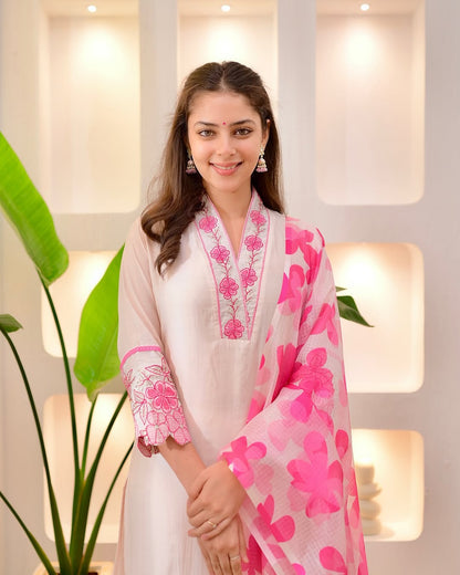 Komal Pink Kurti Set